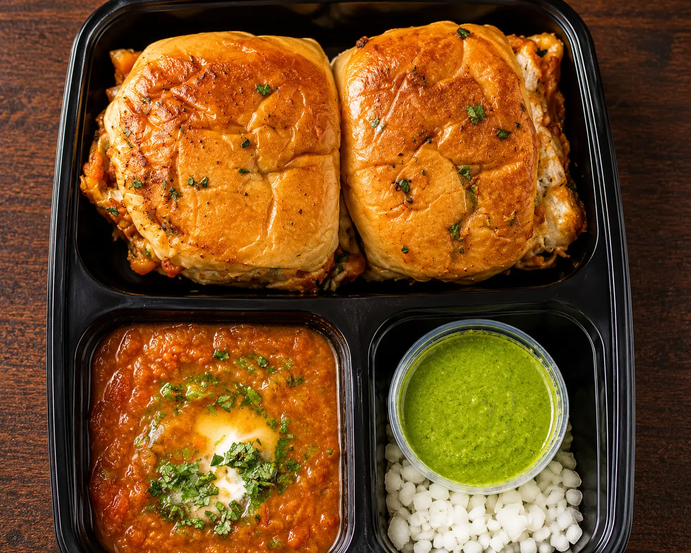 Pav Bhaji – Mumbai street food classic served at Chef Paaji Winnipeg